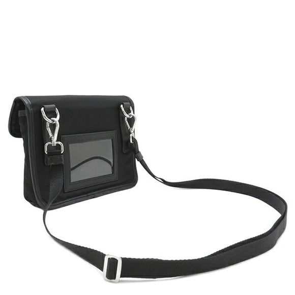 Prada Smartphone Saffiano Leather Case Black Re-Nylon Triangle - Picture 1 of 10